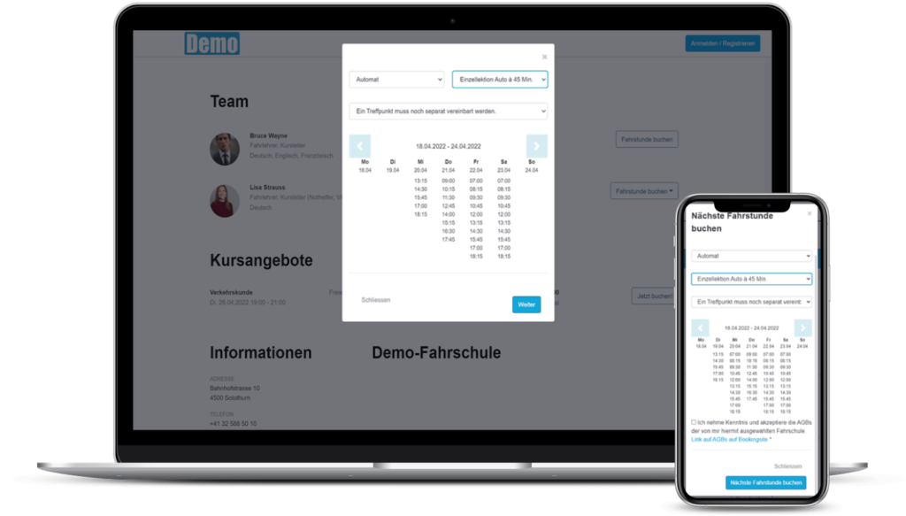 QualiDrive - Online Buchung für Fahrschulen QualiDrive - Online Buchung für Fahrschulen