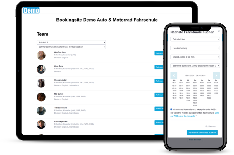 QualiDrive - Online Buchung für Fahrschulen QualiDrive - Online Buchung für Fahrschulen