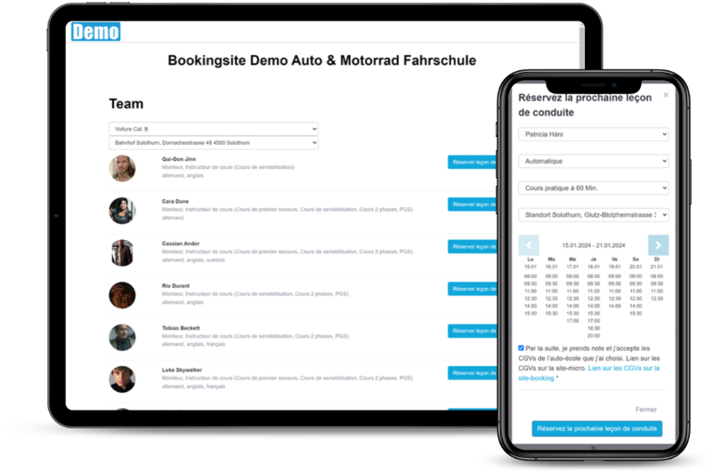 QualiDrive - Réservation en ligne pour les auto-écoles